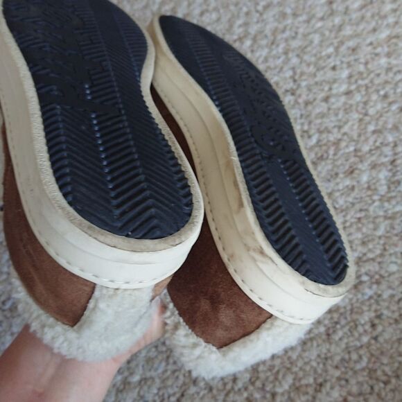 P448 John-W suede Sneakers in Slavia brown with shearling trim size 38 - Picture 11 of 12